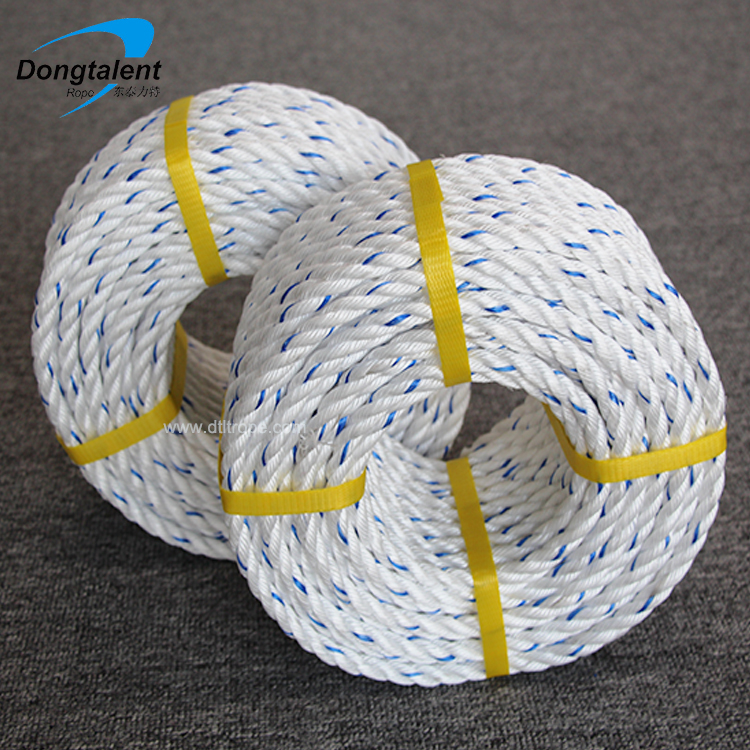 3strands lobster trap polypropylene-rope-6mm 500m monofilament polypropylene rope for seaweed twisted plastic rope